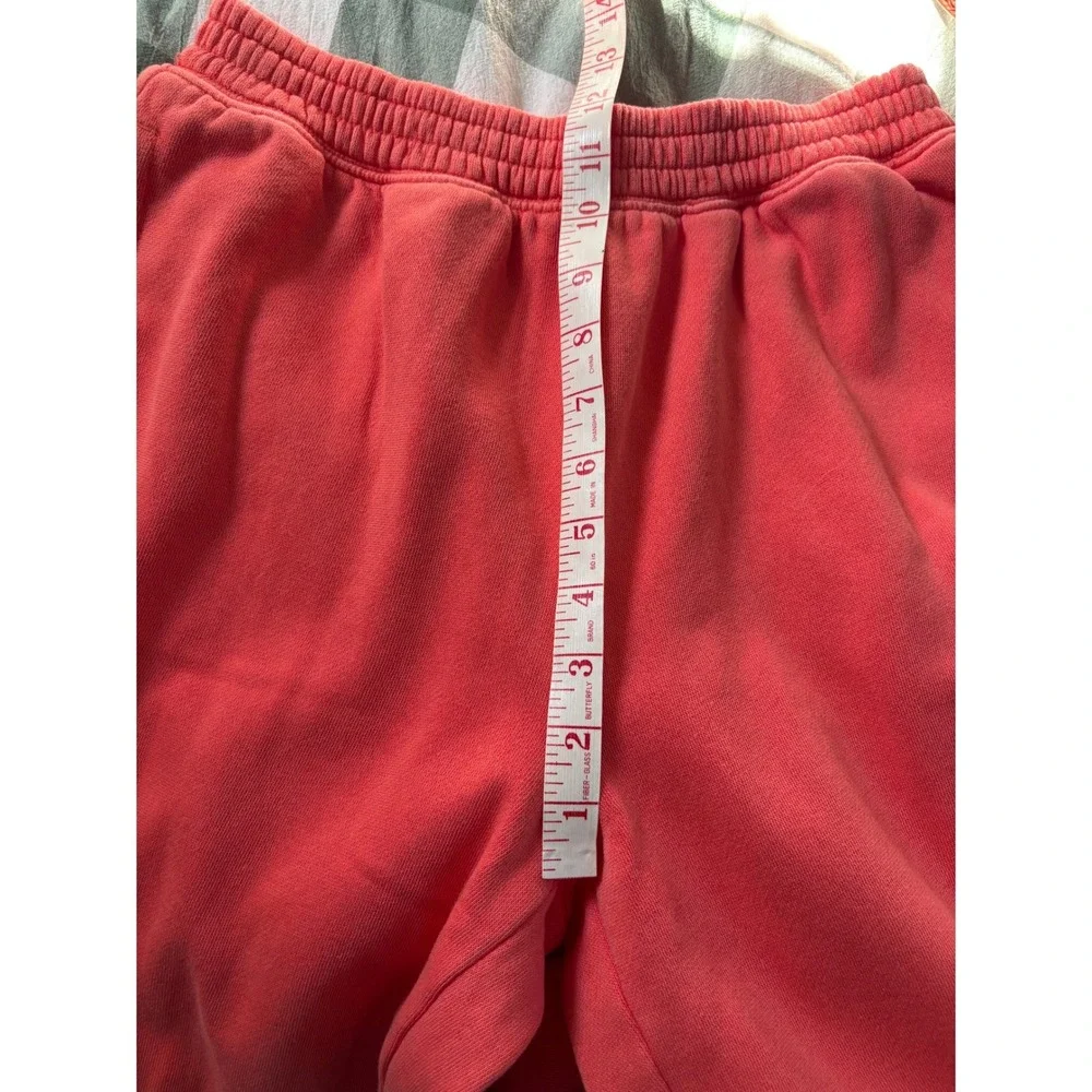 NWT Aerie First Class Fleece Trouser Womens S Rusty Peach Wide Leg Pull On - Picture 10 of 12